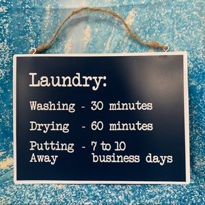 Metal Laundry Room Humor Sign from Hobby Lobby- NWT